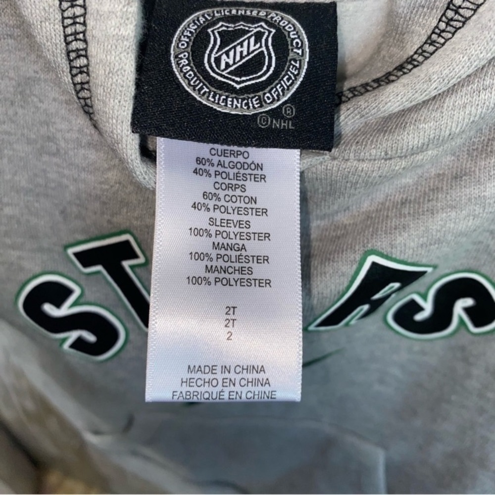 NWT NHL Dallas Stars Grey Pullover - Picture 6 of 6